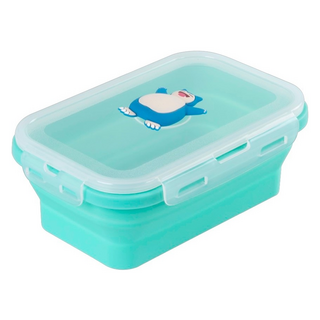 Bone 蹦克 寶可夢 矽膠摺疊保鮮盒 卡比獸, 1個容器及相配的蓋子, 1個