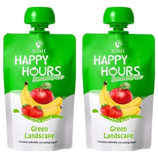 HAPPY HOURS 生機纖果飲, 蘋果 + 草莓 + 香蕉, 100g, 2包