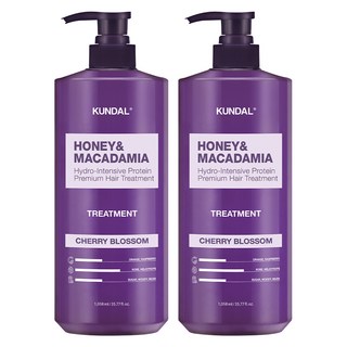 쿤달 허니 앤 마카다미아 헤어 트리트먼트 체리블라썸향, 1.058L, 2개