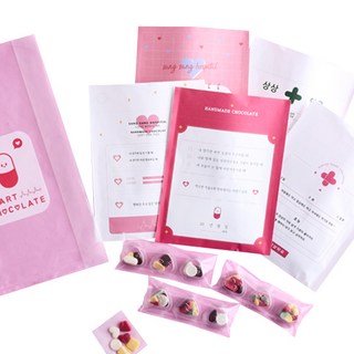 상상앤드 사랑의 묘약 발렌타인데이 초콜릿 만들기 세트, 12종, 1세트