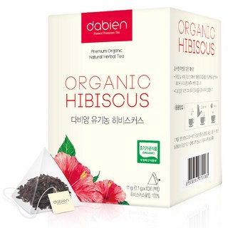 다비앙 유기농 히비스커스차 침출차 티백, 1.1g, 10개입, 1개