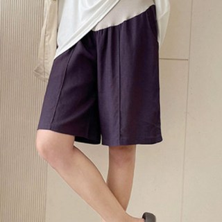 Minseong Company 孕婦寬版鬆緊帶短褲