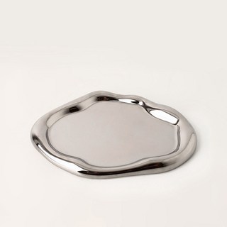 Trade Me 多用途日常託盤, 01 圓形 銀色