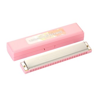 고나비 학습용 하모니카 24홀, GNB-HS, 핑크, 1개