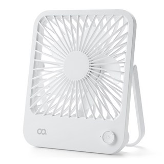 오아 스퀘어 미니 탁상용 무선 휴대용 USB BLDC 선풍기 OFN-041WH, 화이트