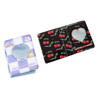 Healingcare 收集冊 硬卡套 小卡卡套 2件組, 51 格子愛心, 黑色愛心