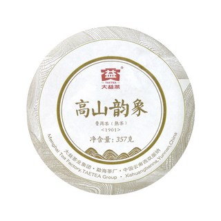 Taetea 茶有大益 高山韻象普洱熟茶餅 1901批次, 357g, 1片, 1片