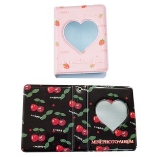 Healingcare 收集冊 卡磚 小卡卡套 2件組, 36 草莓兔子愛心, 黑色愛心, 20張