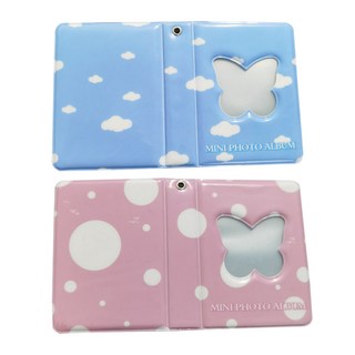 Healingcare 收集冊 卡磚 小卡卡套 2件組, 69 雲朵蝴蝶, 粉紅蝴蝶, 20張