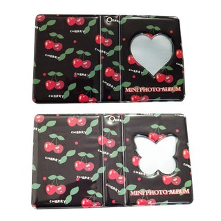 Healingcare 收集冊 卡磚 小卡卡套 2件組, 58 黑色愛心, 黑色蝴蝶, 20張