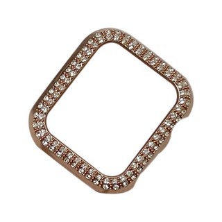 Hello Gem 雙排方晶鋯石 Apple Watch 保護殼 42mm, 玫瑰金