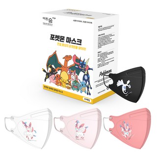 Eorinsum 寶可夢角色圖案口罩 M號, 仙子伊布, 30片, 1盒