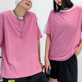 마켓A 소프트컬러 순면 통기성 반팔티셔츠