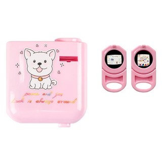 Partyshow 生日派對迷你投影燈 + 2款設計晶片組合, 1套, 粉紅色