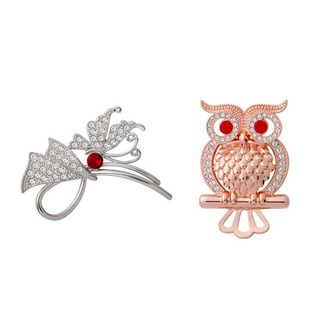 水晶康乃馨胸針禮品套裝