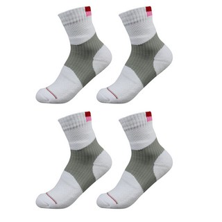 SNF 多彩加厚羽毛球襪 2雙, 01 紅粉色