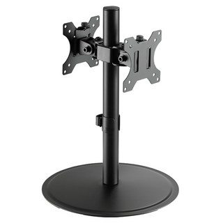 LDL MOUNT 雙面型雙螢幕支架 顯示器支架 APL-TD02, 黑色, 1個