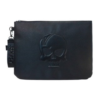 Volvik VBBP 大骷髏高級皮革高爾夫手拿包, 黑色