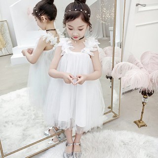 Orangedamom 女童立體肩葉無袖紗裙洋裝