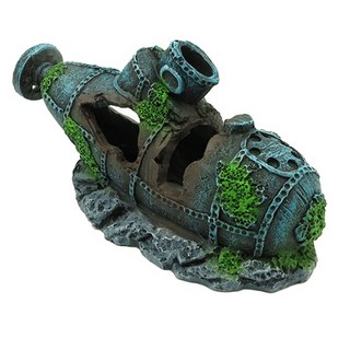 AQUAB 水族箱潛水艇裝飾 25326S, 1個