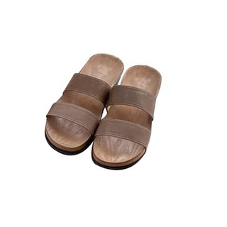 COMMASHOE 女款束帶氣墊拖鞋 DP3086, 棕色, 240