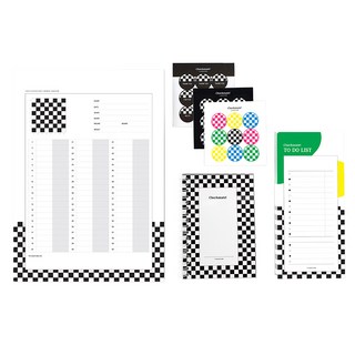 제이로그 체크메이트 오늘 기록 체스기보 + 프리노트 + 투두리스트 + 스티커 3종 세트, 혼합색상, 1세트