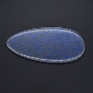 Florliving 圓形玻璃足部護理去角質磨腳板 亮片藍, 1入, 1個