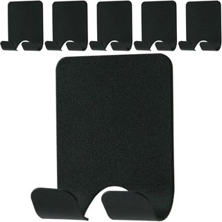 모나코올리브 모노 철제 전기코드 걸이, 블랙, 6개