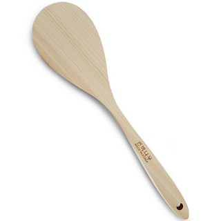 친환경편백아트 고급 납작 볶음 주걱, 혼합색상, 1개