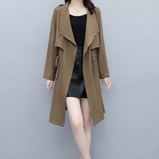 ATTERLIC 換季女款腰部抽繩風衣 01188