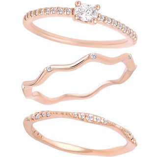 Lawool stone 女款佛羅倫斯層次戒指3入組 JR258