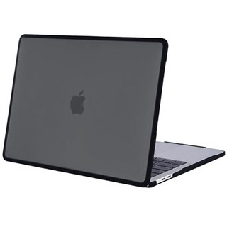 apent Macbook 筆記型電腦防摔霧面保護套, Cool Black