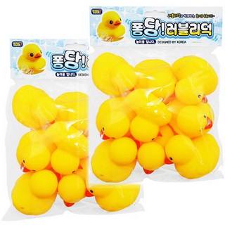 軟糖可愛的鴨子沐浴玩具 9p x 2sets, 混合色