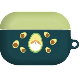 BANIMONG Chiba Daeng Dongle AirPods Pro 超薄硬殼+鑰匙圈套組, 鱷梨芝, 單品