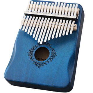 SL Dream 17音階卡林巴 蝴蝶花 藍色, 1個