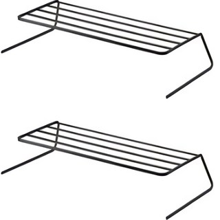 BELLOVIE 盤子整理架 2入, 黑色