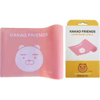 Kakao Friends 乳膠拉伸帶 Lv2, 粉色的