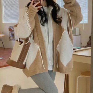 MeiChel 女款雙帽針織羊毛外套