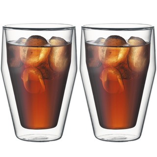 Titles雙壁玻璃杯 0.35L, 2個, 單色