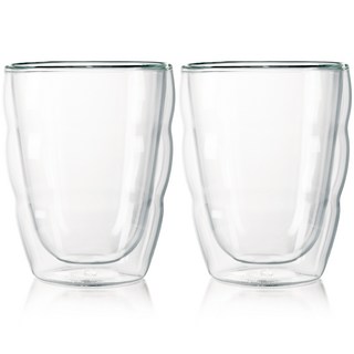 Pilatus雙壁玻璃杯 0.25L, 2個, 單色