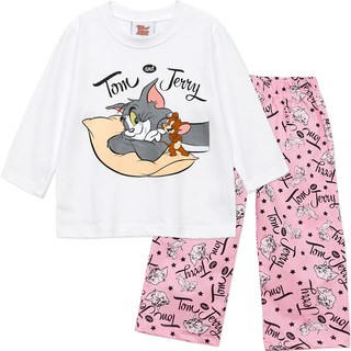 Golden Rabbit 兒童柔軟T恤湯姆貓與傑利鼠睡衣套裝