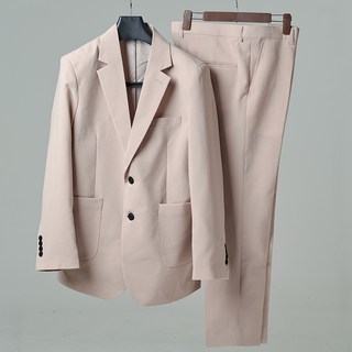 Simile 男士外口袋雙扣西裝套裝