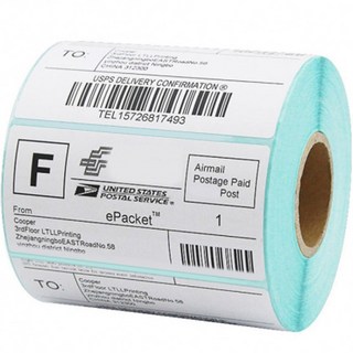 條碼感熱捲筒標籤 1000張, 1個