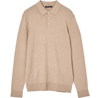 Kinloch 男士喀什米爾鈕扣領長袖針織衫