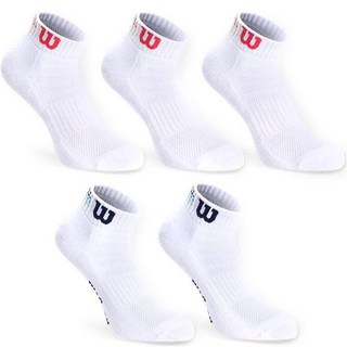 Wilson 女性運動緩震後線條撞色踝襪組, 混色