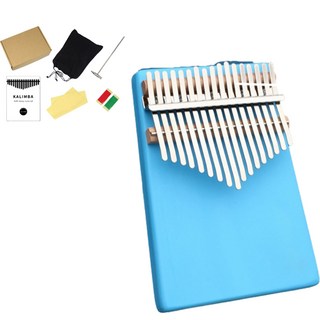 Heyum 17音木質入門卡林巴 藍色, 1個