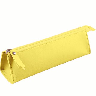 RIHOON Story 皮革筆袋鉛筆袋, 霓虹黃, 1個
