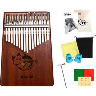 HDC Youngchang 17音階全單板卡林巴全套 M03 桃花心木 貓咪, 1個