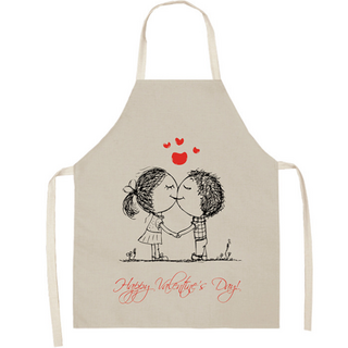 Love You 情侶圍裙 47 x 38 cm, NO.18, 1個
