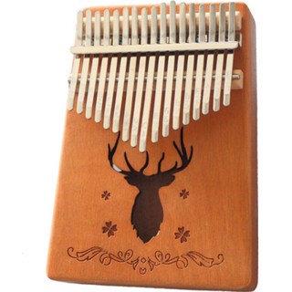 Heyum 木質 17音 入門款卡林巴 鹿1, 1個